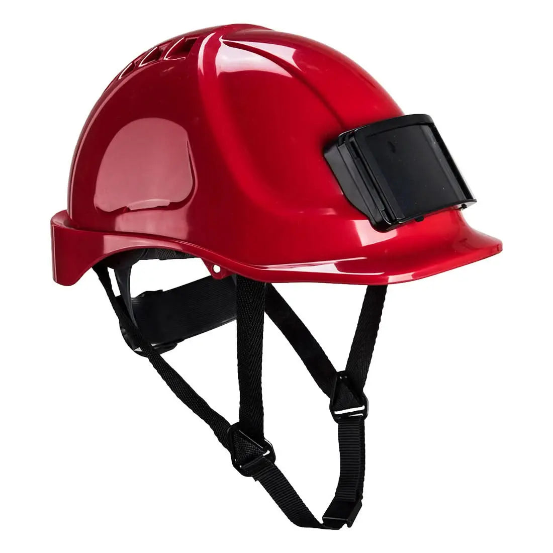 Portwest Endurance Badge Holder Helmet PB55 - Red - Customisable Helmets