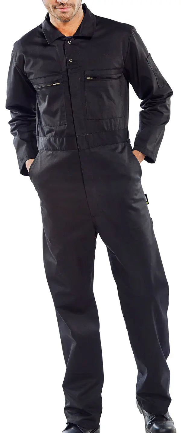 Beeswift Heavyweight Boilersuit Pcbshw - Black - Customisable Boilersuits