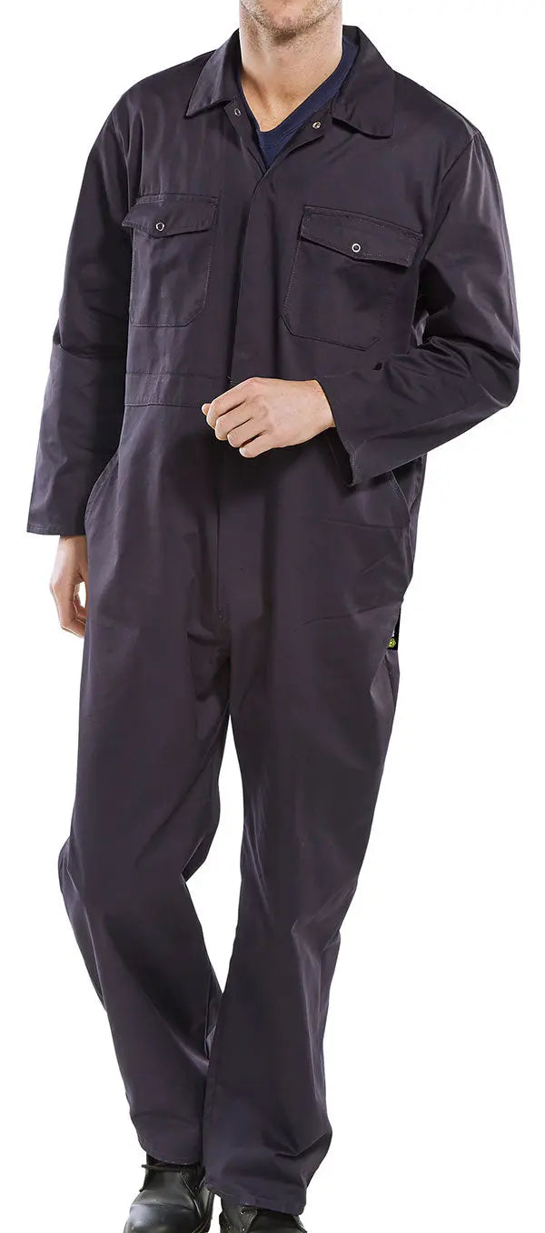 Beeswift Boilersuit Pcbs - Navy Blue - Customisable Boilersuits
