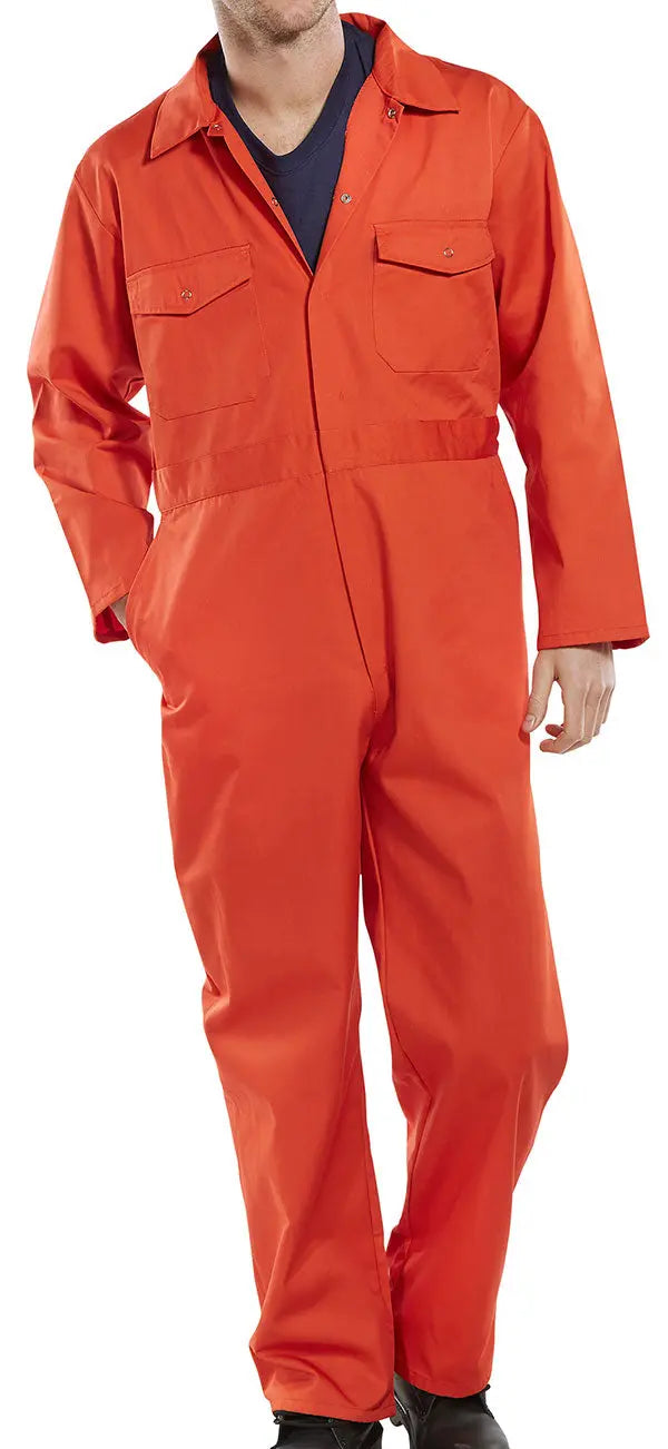Beeswift Boilersuit Pcbs - Orange - Customisable Boilersuits