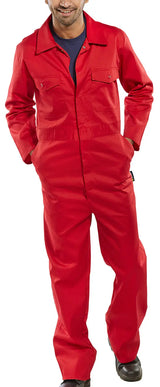 Beeswift Boilersuit Pcbs - Red - Customisable Boilersuits