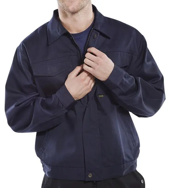 Beeswift Heavyweight Drivers Jacket Pcj9 - Navy Blue - Customisable Jacket