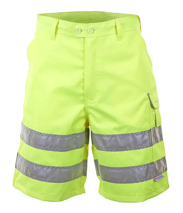 Beeswift Hi Vis Shorts Pcsen - Saturn Yellow - Customisable Shorts