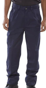 Beeswift Heavyweight Drivers Trousers Pct9 - Navy Blue - Customisable Trousers