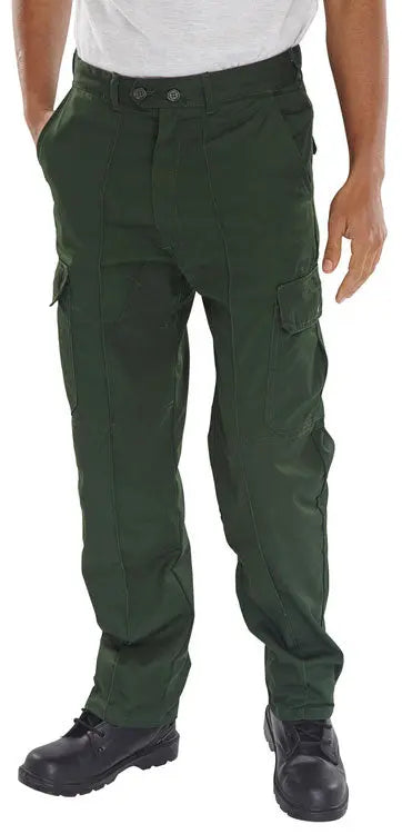 Beeswift Super Drivers Trousers Pcthw - Bottle Green - Customisable Trousers