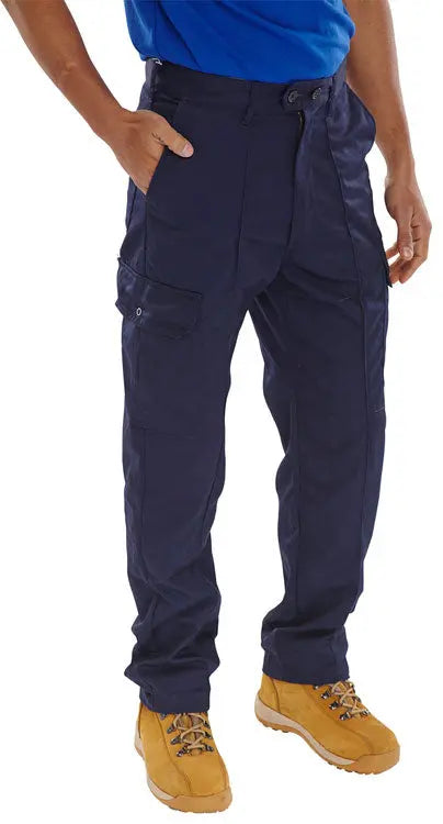 Beeswift Super Drivers Trousers Pcthw - Navy Blue - Customisable Trousers