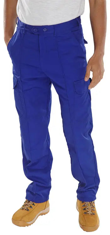 Beeswift Super Drivers Trousers Pcthw - Royal Blue - Customisable Trousers
