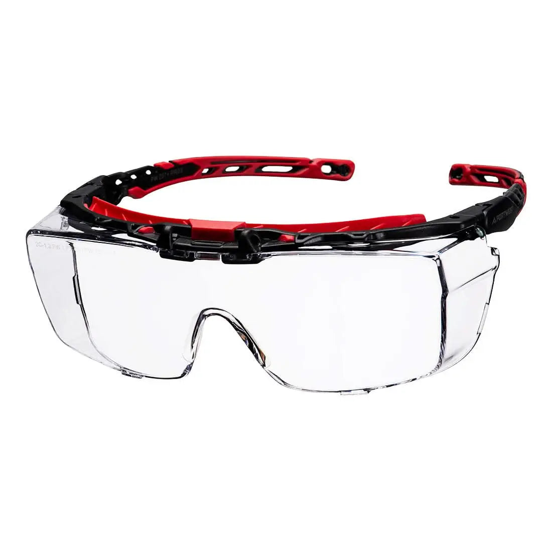 Portwest Extra OTG Safety Glasses - Clear OneSize - Customisable PPE