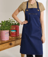 ‘Barley’ Contrast Stitch Bib Apron