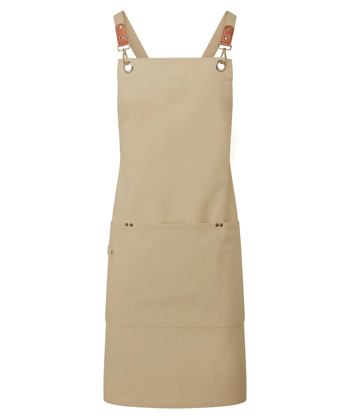 Clip ‘n’ Clasp cross-back bib apron