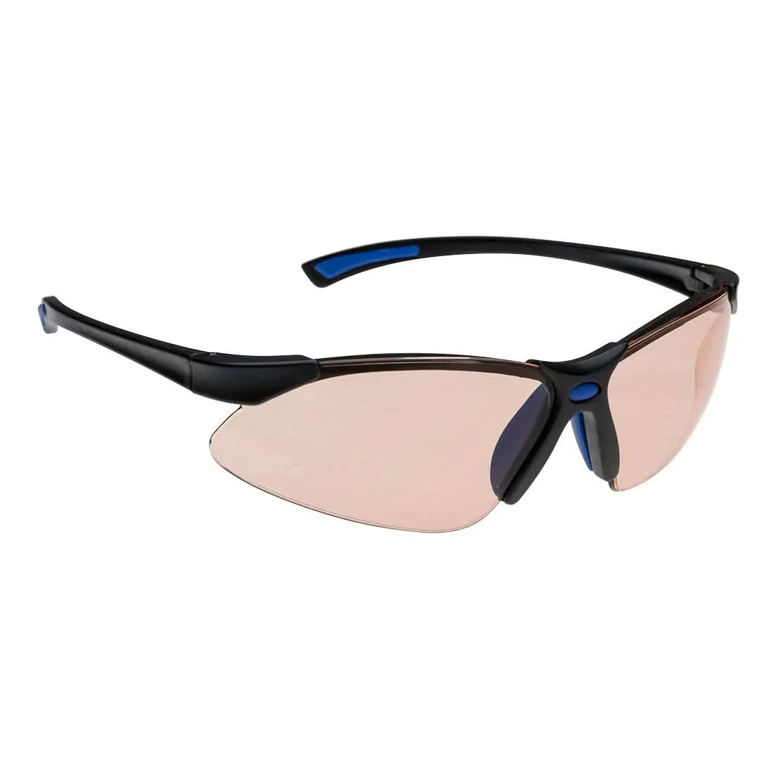Portwest Blue Light Blocker Safety Glasses PS17 - Brown - Customisable PPE
