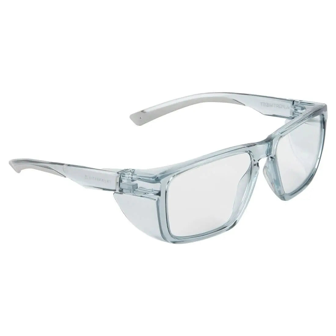Portwest Side Shields Safety Glasses PS26 - Clear - Customisable PPE