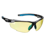 Portwest Anthracite Kn Safety Glasses PS37 - Amber - Customisable PPE