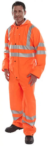 Beeswift Hi Vis Pu Breathable Coverall Puc - - Customisable Coveralls