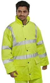 Beeswift Hi Vis Breathable Pu Jacket Puj471 - - Customisable Jacket