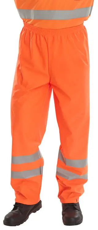 Beeswift Hi Vis Pu Overtrousers Put - - Customisable Trousers