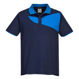 Portwest PW2 Cotton Comfort Polo Shirt PW210 - Navy Royal - Customisable Polos