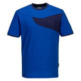 Portwest Pw2 Cotton Comfort T Shirt SS PW211 - Royal Navy - Customisable T-Shirts