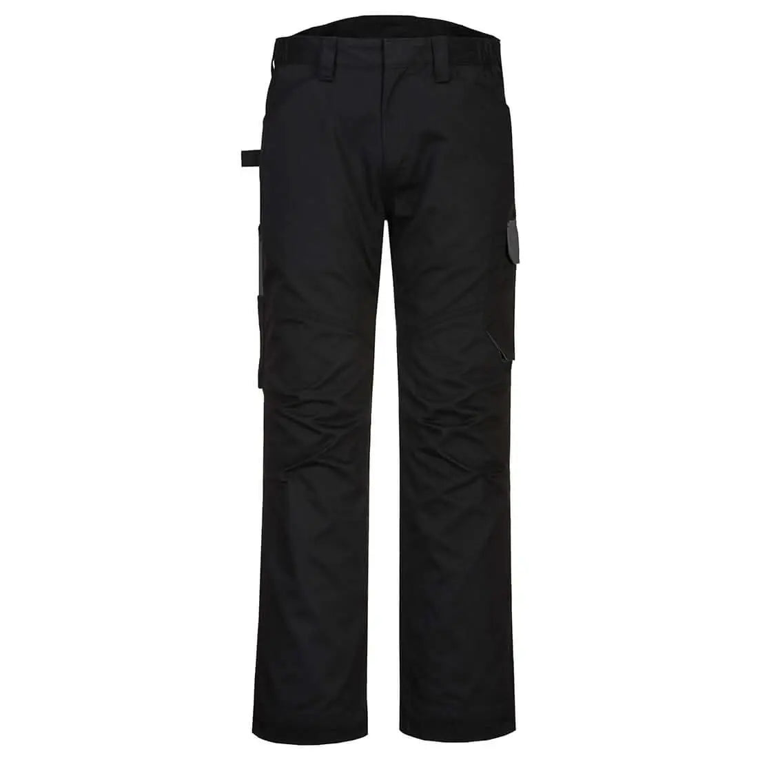 Portwest Pw2 Service Trousers PW240 - Black Zoom Grey - Customisable Trousers