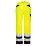 Portwest Pw2 Hi Vis Service Trousers PW241 - Yellow Black - Customisable Hi-Vis Trousers