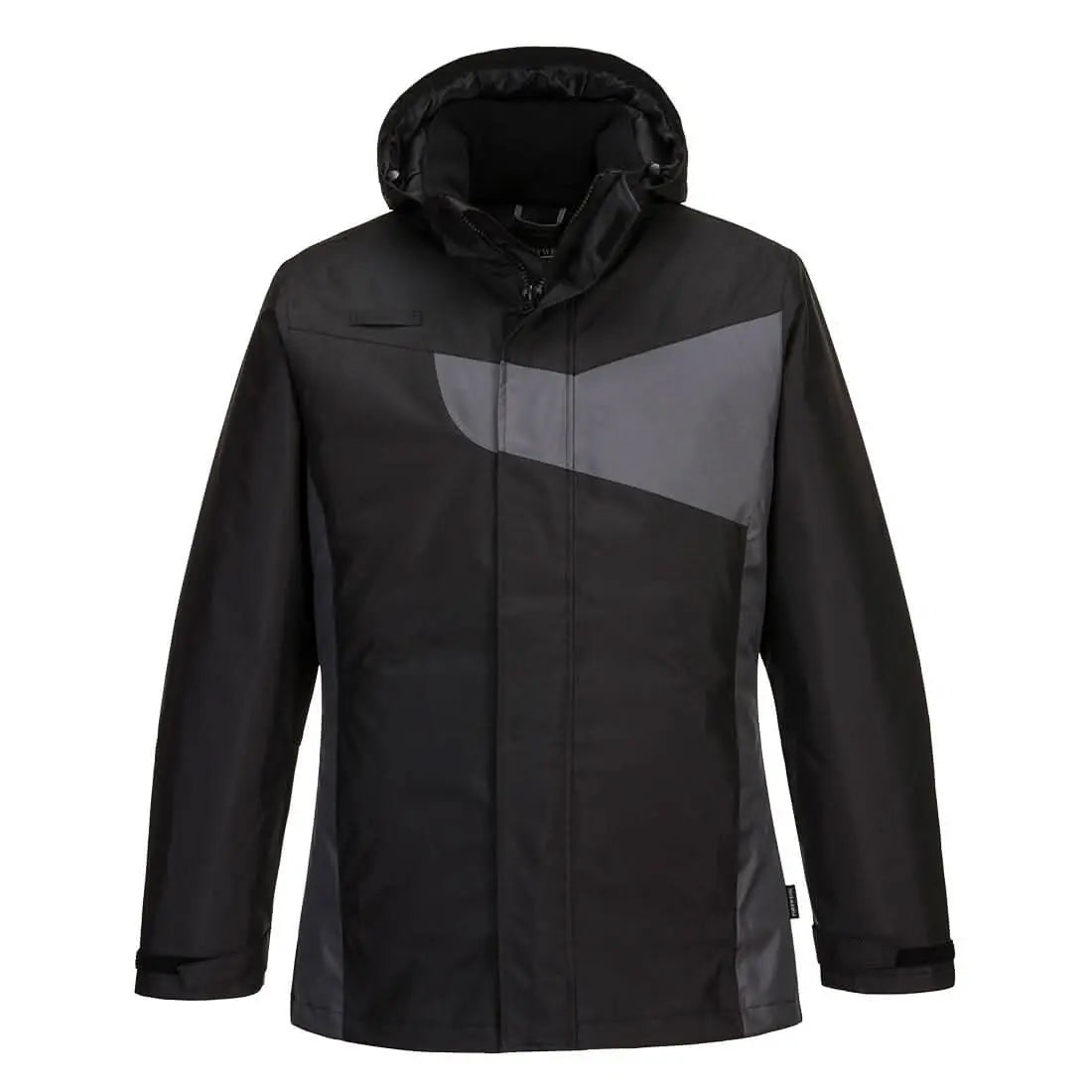 Portwest Pw2 Winter Jacket PW260 - Black Zoom Grey - Customisable Jacket