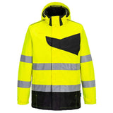 Portwest Pw2 Hi Vis Rain Jacket PW265 - Yellow Black - Customisable Jacket