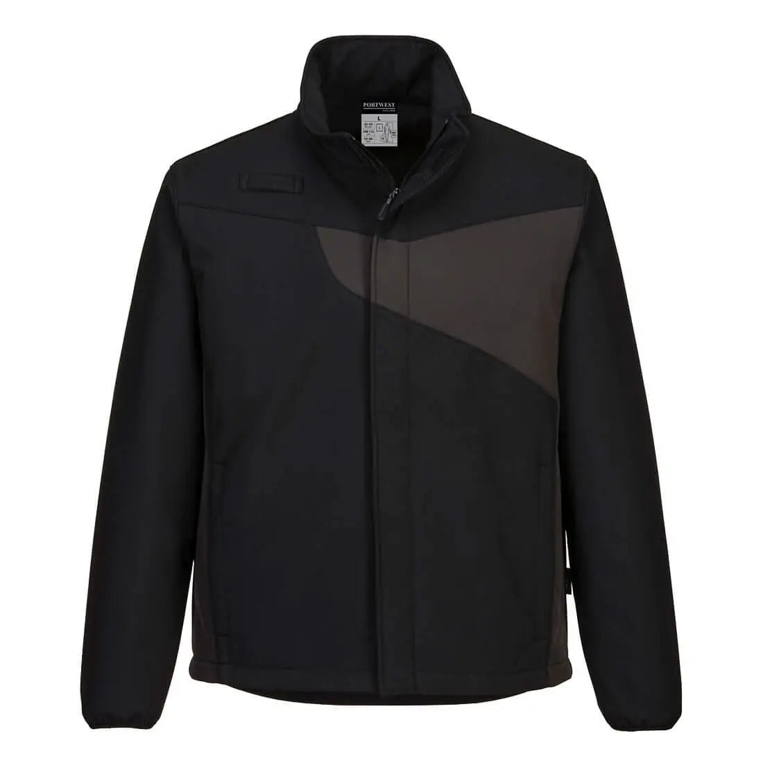 Portwest Pw2 Softshell 2L PW271 - Black Zoom Grey - Customisable Hi-Vis Jackets