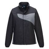 Portwest Pw2 WomenS Softshell 2L PW278 - Black Zoom Grey - Customisable Hi-Vis Jackets