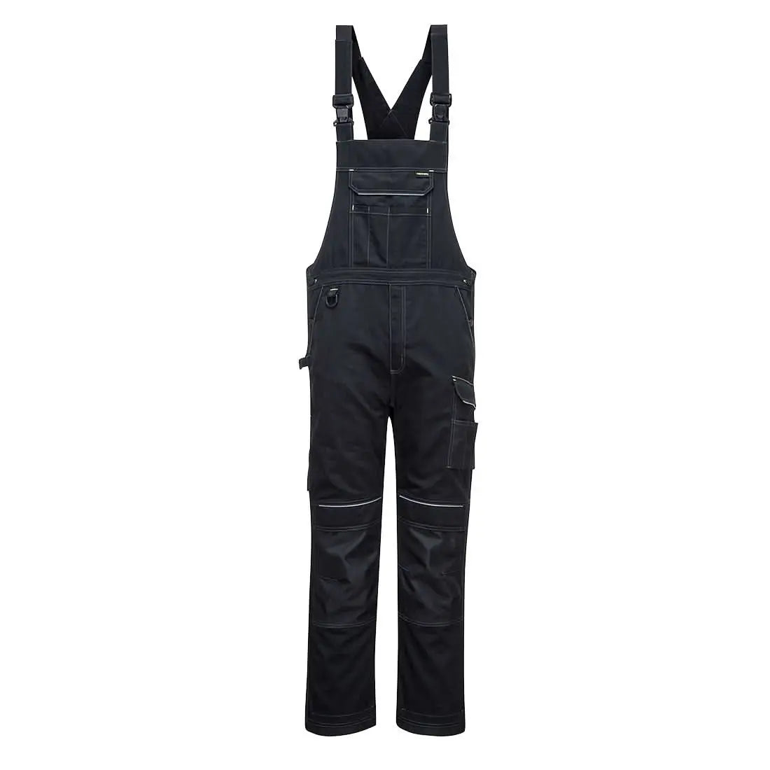 Portwest Pw3 Work Bib And Brace PW346 - Black - Customisable Coveralls