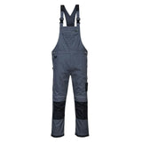 Portwest Pw3 Work Bib And Brace PW346 - Zoom Grey Black - Customisable Coveralls