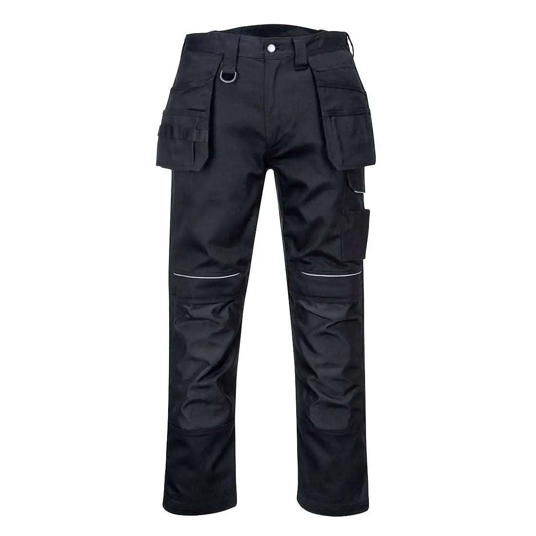Portwest Pw3 Cotton Work Holster Trousers PW347 - Black - Customisable Trousers