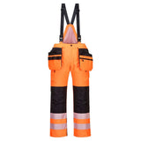 Portwest Pw3 Hi Vis Winter Trousers PW351 - Orange Black - Customisable Hi-Vis Trousers