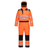 Portwest Pw3 Hi Vis Winter Coverall PW352 - Orange Black - Customisable Coverall