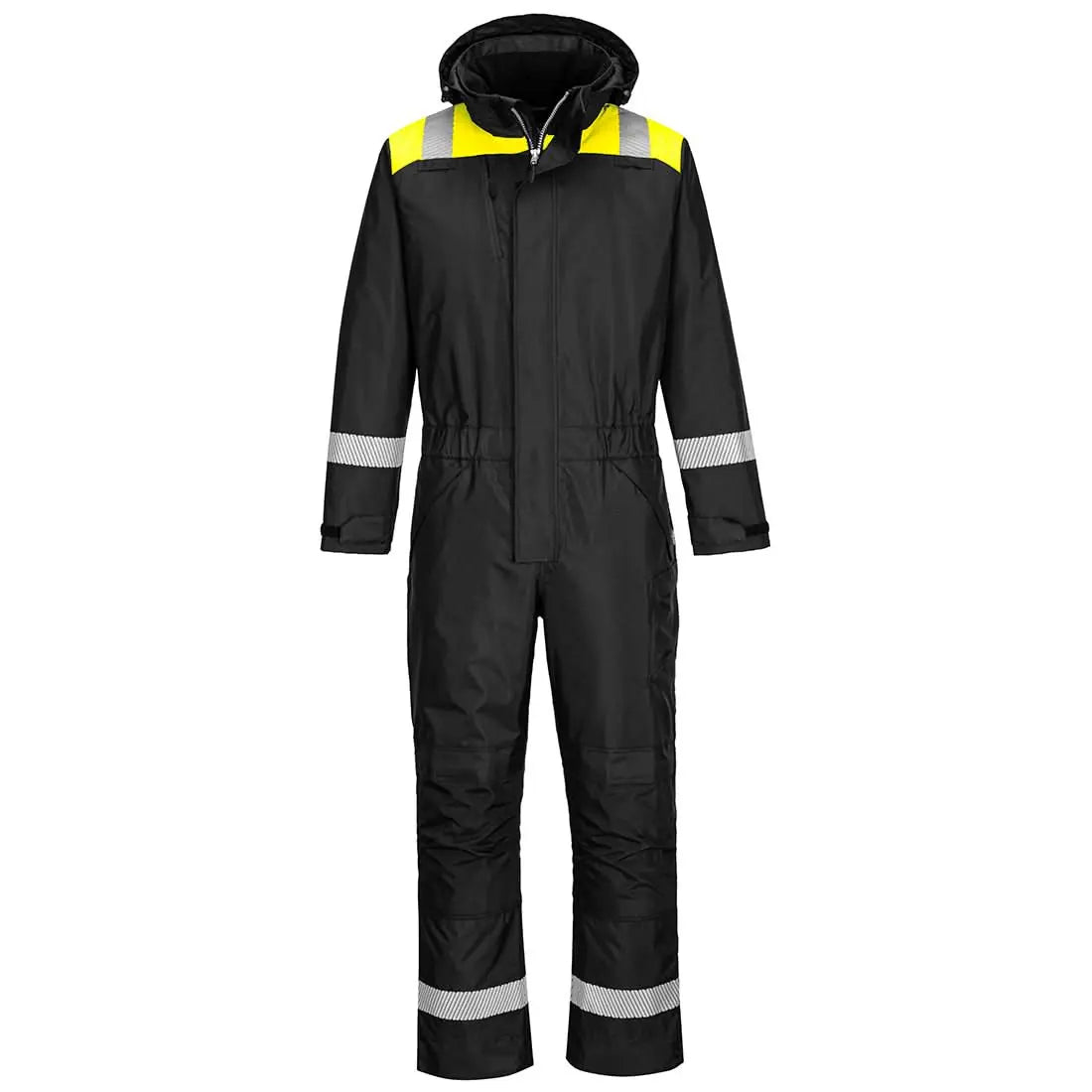 Portwest Pw3 Winter Coverall PW353 - Black Yellow - Customisable Coveralls