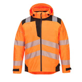 Portwest Pw3 Hi Vis Extreme Rain Jacket PW360 - Orange Black - Customisable Jacket