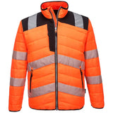 Portwest Pw3 Hi Vis Baffle Jacket PW371 - Orange Black - Customisable Jacket