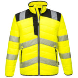 Portwest Pw3 Hi Vis Baffle Jacket PW371 - Yellow Black - Customisable Jacket