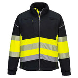 Portwest Pw3 Hi Vis Class 1 Softshell 3L PW375 - Black Yellow - Customisable Hi-Vis Jackets