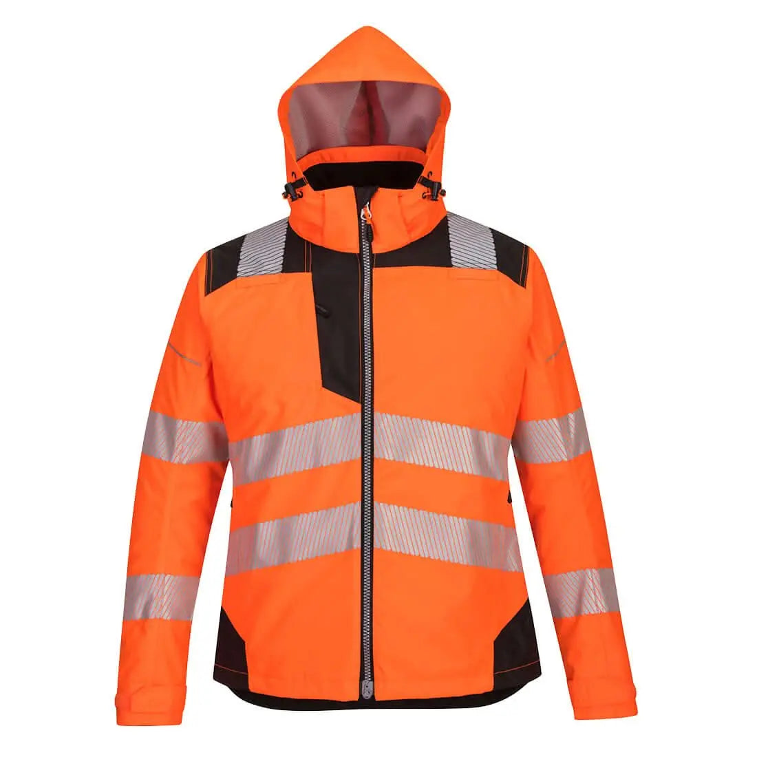 Portwest Pw3 Hi Vis WomenS Winter Jacket PW382 - Orange Black - Customisable Jacket