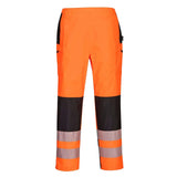 Portwest Pw3 Hi Vis WomenS Rain Trousers PW386 - Orange Black - Customisable Hi-Vis Trousers
