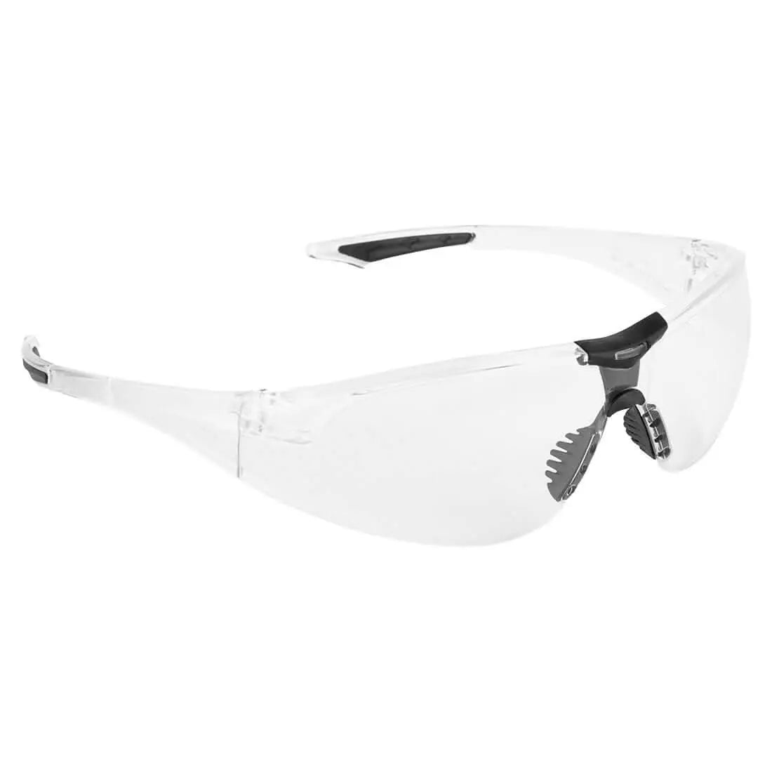 Portwest Extra Wrap Around Safety Glasses PW39 - Clear - Customisable PPE