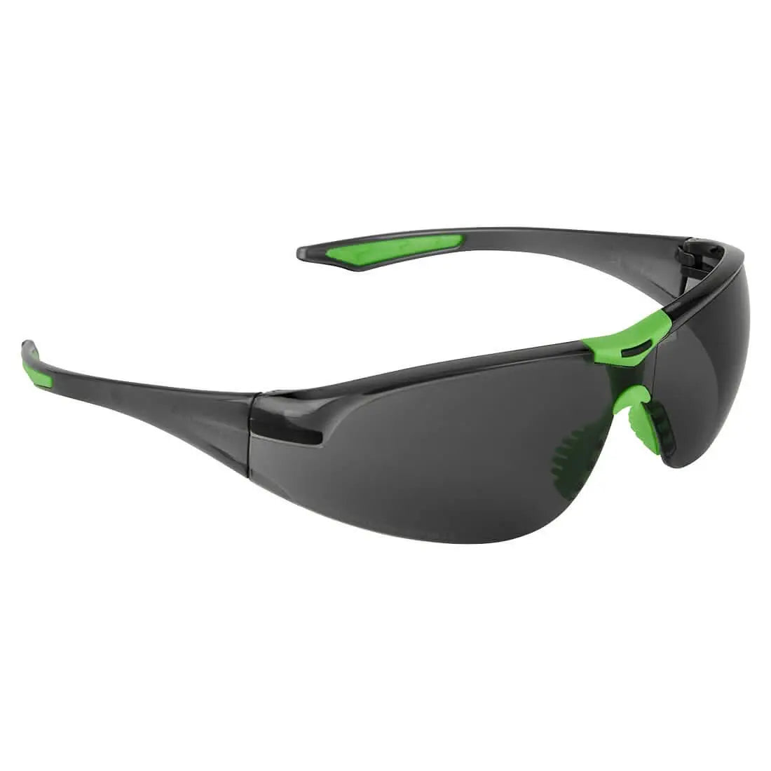 Portwest Extra Wrap Around Safety Glasses PW39 - Smoke - Customisable PPE