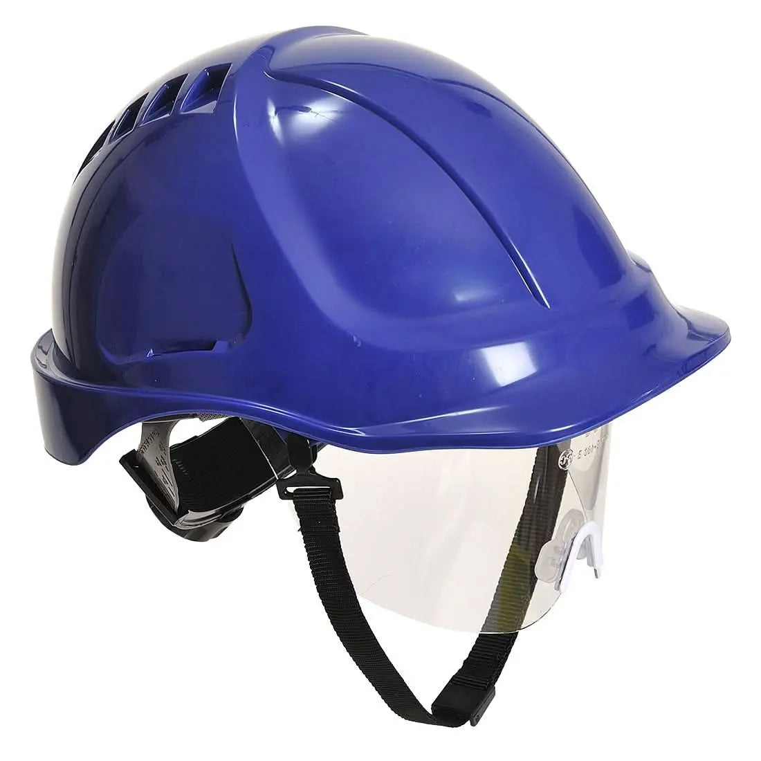 Portwest Endurance Plus Visor Helmet PW54 - Royal Blue - Customisable Helmets