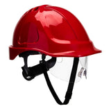 Portwest Endurance Visor Helmet PW55 - Red - Customisable Helmets