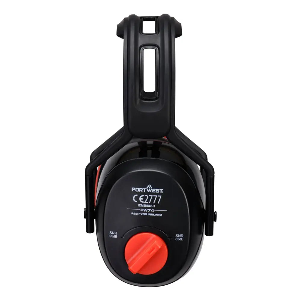 Portwest -Dual SNR Ear Defenders - PW74 - - Customisable Ear Defence