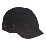 Portwest Short Peak Bump Cap PW89 - Black - Customisable PPE
