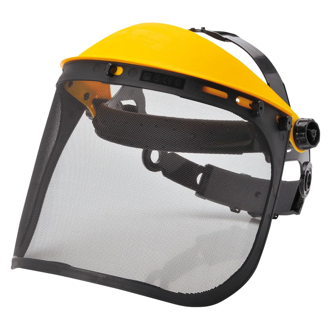 Portwest Browguard With Mesh Visor PW93 - Black - Customisable PPE