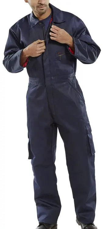 Beeswift Quilted Boilersuit Qbs - Navy Blue - Customisable Boilersuits