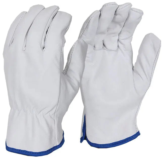 Beeswift Unlined Drivers Gloves Qudgphnl - Grey - Customisable Leather