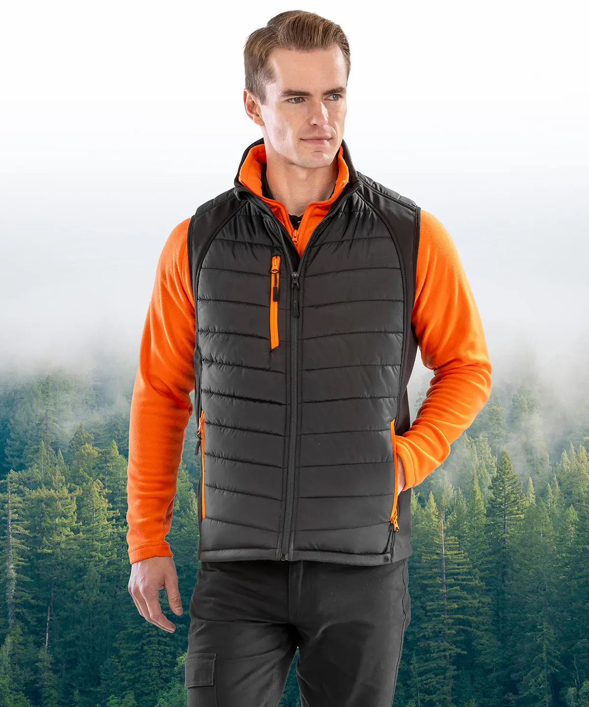 Compass padded softshell gilet - R238X | Tradeprice Workwear
